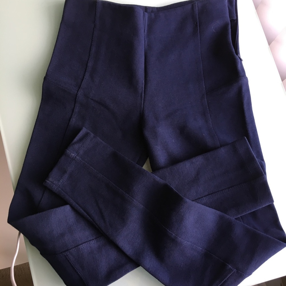 Zara structured legging pants w/ side zip